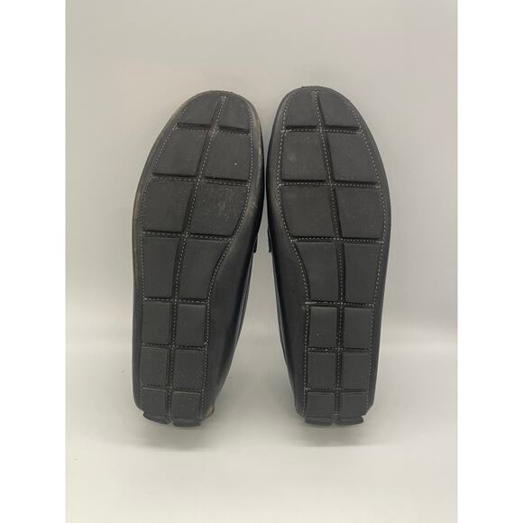 14th & Union Men's Black Leather Loafers Size 10.5 Brazil - Picture 9 of 9